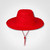 Red African safari bush hat by Azulwear Cape Town, South Africa