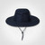 Navy blue African Bush Hat by Azulwear, showcasing the smart corporate uniform shade, robust stitched sweatband, and customizable crown area perfect for outdoor company branding in Cape Town, South Africa