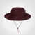 Kids' burgundy cricket hat with options for custom branding by Azulwear Cape Town, South Africa