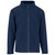 Front profile view of the Navy Blue Men’s Yukon Micro Fleece Jacket from Azulwear, focusing on the refined style and clean chest area optimized for corporate branding and professional office uniform embroidery in Cape Town