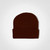 Aspen Beanie Chocolate with custom branding options by Azulwear