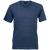 170g Slim Fit V-neck T-Shirt | Men's (SADC) - Navy Melange - Azulwear