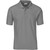 Front view of the Grey Kids Basic Pique Golf Shirt by Azulwear, showcasing the durable textured corporate clothing fabric popular for school and youth apparel in Somerset West.