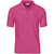 Front view of the Pink Kids Basic Pique Golf Shirt by Azulwear, showcasing the durable textured corporate clothing fabric popular for school and youth apparel in Polokwane.