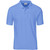 Front view of the Sky Blue Kids Basic Pique Golf Shirt by Azulwear, showcasing the durable textured corporate clothing fabric popular for school and youth apparel in Pretoria.