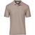 Front view of the Khaki Kids Basic Pique Golf Shirt by Azulwear, showcasing the durable textured corporate clothing fabric popular for school and youth apparel in Cape Town.