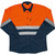 Hi-Vis Two Tone Vented Long Sleeve Work Shirt in Orange, by Azulwear South Africa