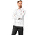 Front view of the White Unisex Long Sleeve Dijon Chef Jacket by Azulwear, showcasing the classic double-breasted layout, durable fabric construction, and professional long sleeves engineered for premium hospitality chef wear in Cape Town, South Africa.