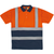 Javlin Two Tone Hi-Vis Polo with Reflective in Orange, by Azulwear South Africa
