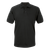 Black Mens Port Golfer by Azulwear South Africa front view displaying the premium 100 percent cotton pique knit collar ready for custom logo embroidery.