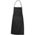 Black Customised Bib Apron Front View Promotional Wear Azulwear Cape Town