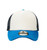 Royal/White/Navy Vintage Trucker Three Tone cap with custom corporate embroidery, retro multi-colour promotional headwear by Azulwear Johannesburg.