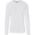 Front view of the White Mens Long Sleeve All Star T-Shirt by Azulwear Corporate Clothing, highlighting the breathable 160g bird-eye polyester fabric and classic standard fit popular in South Africa.