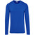  Royal Blue Mens Long Sleeve All Star T-Shirt by Azulwear, highlighting the professional standard fit and easy-care, low-maintenance fabric finish.