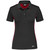 Slazenger Ladies Glendower Golf Shirt - Black/Red, Azulwear Corporate Wear