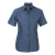 Blue Melange Ladies Berlin Blouse Short Sleeve, durable corporate clothing by Azulwear, delivering the best professional look in Pretoria