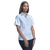 Ladies Berlin Blouse Short Sleeve, stylish corporate clothing by Azulwear, presenting the best office uniform finish in Stellenbosch