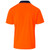 Inspector Two-Tone Hi-Viz Golf Shirt- Orange Back View, Azulwear Safety Workwear