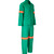 Azulwear Workwear Emerald Green Cotni Suit with orange reflective tape