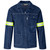 Premium 100% Cotton Denim Jacket Reflective Arms - Yellow Tape, Azulwear Safety Workwear Strand