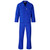 Technician 100% Cotton Conti Suit - Royal  Blue Front View - Azulwear