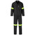 Trade Polycotton Conti Suit Reflective Arms & Legs - Black, Azulwear Safety Workwear Trade Polycotton Conti Suit Reflective Arms & Legs - Black, Azulwear Safety Workwear