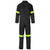 Black Trade Polycotton Conti Suit Reflective Arms & Legs  by Azulwear Safety Workwear Durban