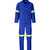 Conti Suit Royal with Reflective Yellow Tape, Front View Workwear by Azulwear SA