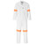 Front view of White Conti Suit with Reflective Tape by Azulwear Workwear South Africa