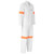 Side view of White Conti Suit with Reflective Tape by Azulwear Workwear South Africa