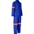 Side view of Royal Blue Conti Suit with Reflective Tape by Azulwear Workwear South Africa