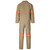 Back view of the Khaki Conti Suit with Reflective Tape by Azulwear Workwear South Africa