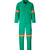 Front view of the Emerald Green Conti Suit with Reflective Tape by Azulwear Workwear South Africa