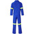 100% Cotton Conti Suit Reflective Arms & Legs - Yellow Tape - Royal Blue, Azulwear Safety Workwear SA