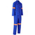 100% Cotton Conti Suit Reflective Arms & Legs - Orange Tape - Royal Blue, Azulwear Safety Workwear SA
