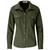 Military Green Ladies Wildstone Long Sleeve Outdoor Shirt made from heavy-duty 150g cotton twill, designed for safari field uniforms and lodge workwear across South Africa.