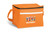Orange Promotional Brighton non-woven 6-can cooler bag with corporate logo branding Gqeberha
