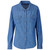 Denim Ladies Long Sleeve Eastwood Shirt made from 5.2oz cross-hatch denim fabric, designed for stylish corporate casual wear, safari lodge outfits, and outdoor uniforms across South Africa.
