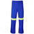 Premium Polycotton Pants Reflective Legs - Yellow Tape - Royal Blue, Azulwear Safety Workwear