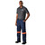 Premium Polycotton Pants Reflective Legs - Orange Tape, Azulwear Safety Workwear