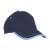 Navy and Sky 6 Panel Canvas Binding Cap by Azulwear Cape Town