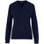 Navy Ladies Heavyweight Ecuador V-neck Jersey made from 100% 10-gauge acrylic knit, designed for warm corporate winter uniforms and office clothing across South Africa.