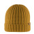 Mustard Rib Knitted Cuffed Beanie corporate winter clothing by Azulwear Western Cape studio shot showcasing the beanie against a neutral backdrop for an e-commerce catalog look.