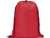 Red Daily 190T Drawstring Bags by Azulwear South Africa group layout showcasing multiple units branded with corporate logos for Cape Town marketing events.