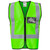 Hi-Viz Reflective Full Zip Vest - Lime, Azulwear Safety Workwear