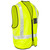 Airport Hi-Viz Reflective Full Zip Vest - Side View, Azulwear Safety Workwear