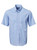Mens Windsor Check S/S Shirt - Sky Blue, Azulwear Corporate Clothing