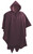 Maroon Safari Water Resistant Poncho from Azulwear, highlighting the rich deep red weather-protective shell, convenient adjustable hood, and snap closures ideal for rainy game drives and outdoor adventure uniforms in Cape Town, South Africa