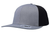 Heather Grey and Black UFlex structured 6 panel trucker cap with custom screen-printed design, wholesale team wear by Azulwear Stellenbosch