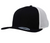Black/White -Polycotton 6 Panel Trucker